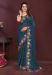 Picture of Ideal Georgette Dark Slate Grey Saree