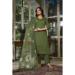Picture of Chiffon Dark Olive Green Readymade Salwar Kameez