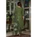 Picture of Chiffon Dark Olive Green Readymade Salwar Kameez