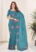 Picture of Good Looking Chiffon Steel Blue Saree