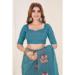 Picture of Good Looking Chiffon Steel Blue Saree