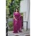 Picture of Delightful Net Purple Saree
