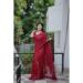 Picture of Resplendent Net Maroon Saree