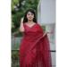 Picture of Resplendent Net Maroon Saree