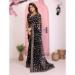 Picture of Ideal Georgette Black Saree