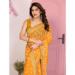 Picture of Shapely Georgette Dark Orange Saree