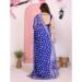 Picture of Delightful Georgette Dark Slate Blue Saree