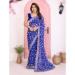 Picture of Delightful Georgette Dark Slate Blue Saree