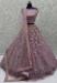 Picture of Elegant Net Plum Lehenga Choli