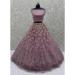 Picture of Elegant Net Plum Lehenga Choli