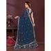 Picture of Admirable Georgette & Silk Midnight Blue Saree