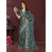 Picture of Wonderful Georgette & Silk Slate Grey Saree