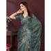 Picture of Wonderful Georgette & Silk Slate Grey Saree