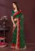Picture of Wonderful Georgette Forest Green Saree