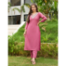 Picture of Rayon Pale Violet Red Readymade Salwar Kameez