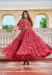 Picture of Excellent Georgette Dark Salmon Readymade Gown