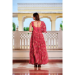 Picture of Excellent Georgette Dark Salmon Readymade Gown
