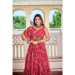 Picture of Excellent Georgette Dark Salmon Readymade Gown