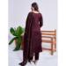 Picture of Radiant Rayon Saddle Brown Readymade Salwar Kameez
