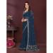 Picture of Stunning Georgette Dark Slate Grey Saree