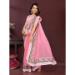 Picture of Grand Net Pale Violet Red Saree