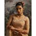 Picture of Fine Net Dark Khaki Lehenga Choli