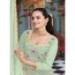 Picture of Georgette Dark Sea Green Straight Cut Salwar Kameez