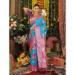 Picture of Charming Silk Turquoise Saree