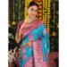 Picture of Charming Silk Turquoise Saree