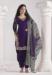 Picture of Silk Midnight Blue Straight Cut Salwar Kameez