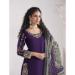 Picture of Silk Midnight Blue Straight Cut Salwar Kameez