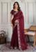 Picture of Fine Georgette & Silk Maroon Saree