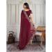 Picture of Fine Georgette & Silk Maroon Saree