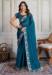 Picture of Superb Georgette & Silk Teal Saree