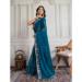 Picture of Superb Georgette & Silk Teal Saree