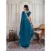 Picture of Superb Georgette & Silk Teal Saree