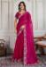 Picture of Splendid Georgette & Silk Medium Violet Red Saree