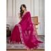 Picture of Splendid Georgette & Silk Medium Violet Red Saree