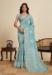 Picture of Lovely Linen Dark Sea Green Saree