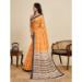 Picture of Appealing Linen Golden Rod Saree