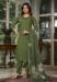 Picture of Rayon Dark Olive Green Readymade Salwar Kameez