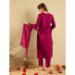 Picture of Shapely Rayon Dark Red Readymade Salwar Kameez