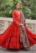 Picture of Beauteous Silk Fire Brick Readymade Gown