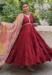 Picture of Sightly Silk Maroon Readymade Gown
