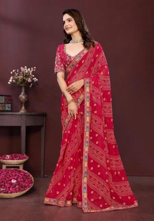 Picture of Graceful Georgette Light Pink Saree