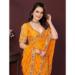 Picture of Exquisite Georgette Dark Orange Saree