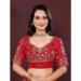 Picture of Lovely Georgette Dark Red Saree