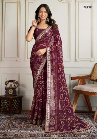 Picture of Sublime Georgette Brown Saree