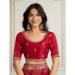 Picture of Classy Georgette Maroon Saree