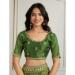 Picture of Well Formed Georgette Olive Drab Saree